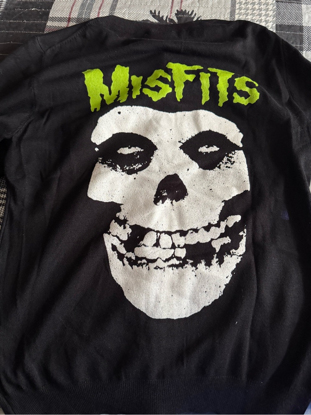 Kids Black Graphic Skull Sweatshirt